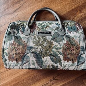 Diane Von Furstenberg Vintage Floral Oversized Tapestry Satchel Doctor DVF